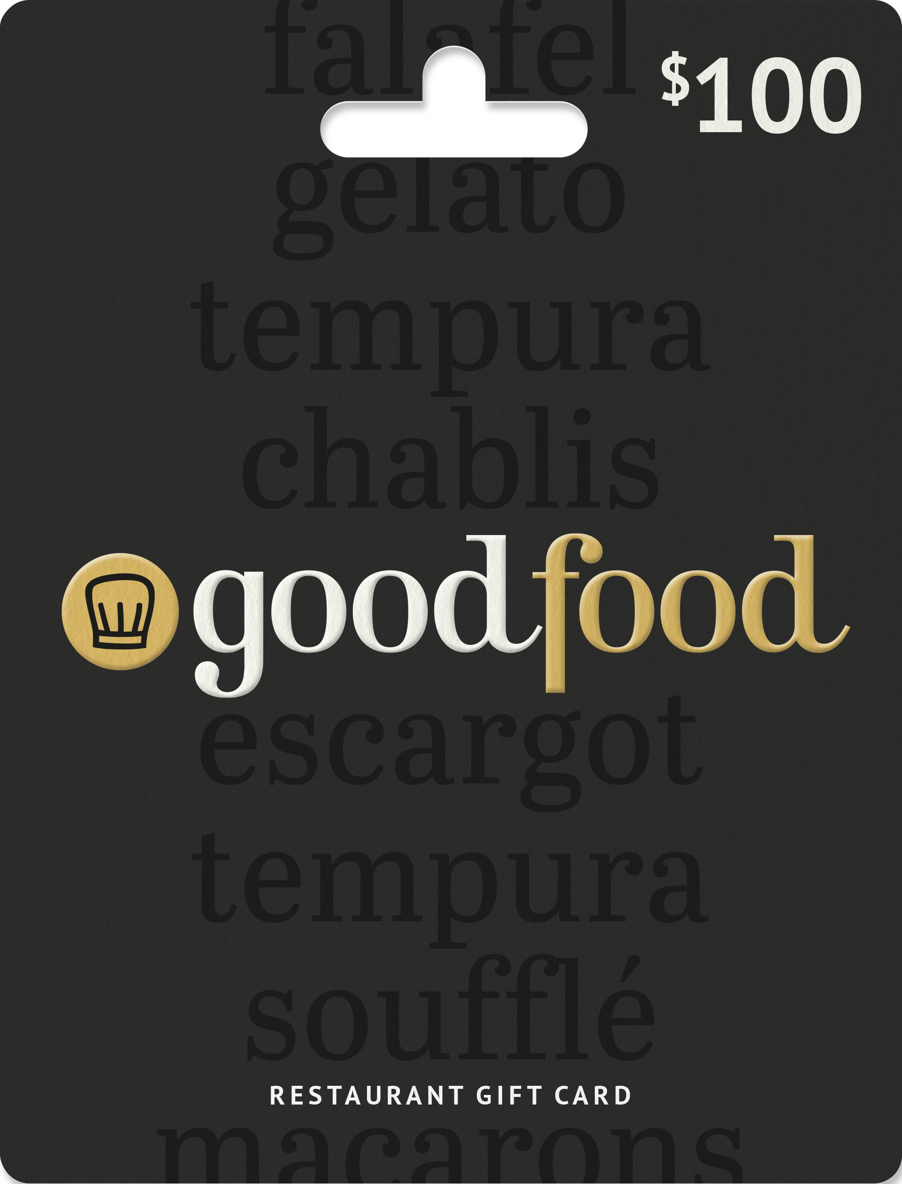 good food gift card carrier
